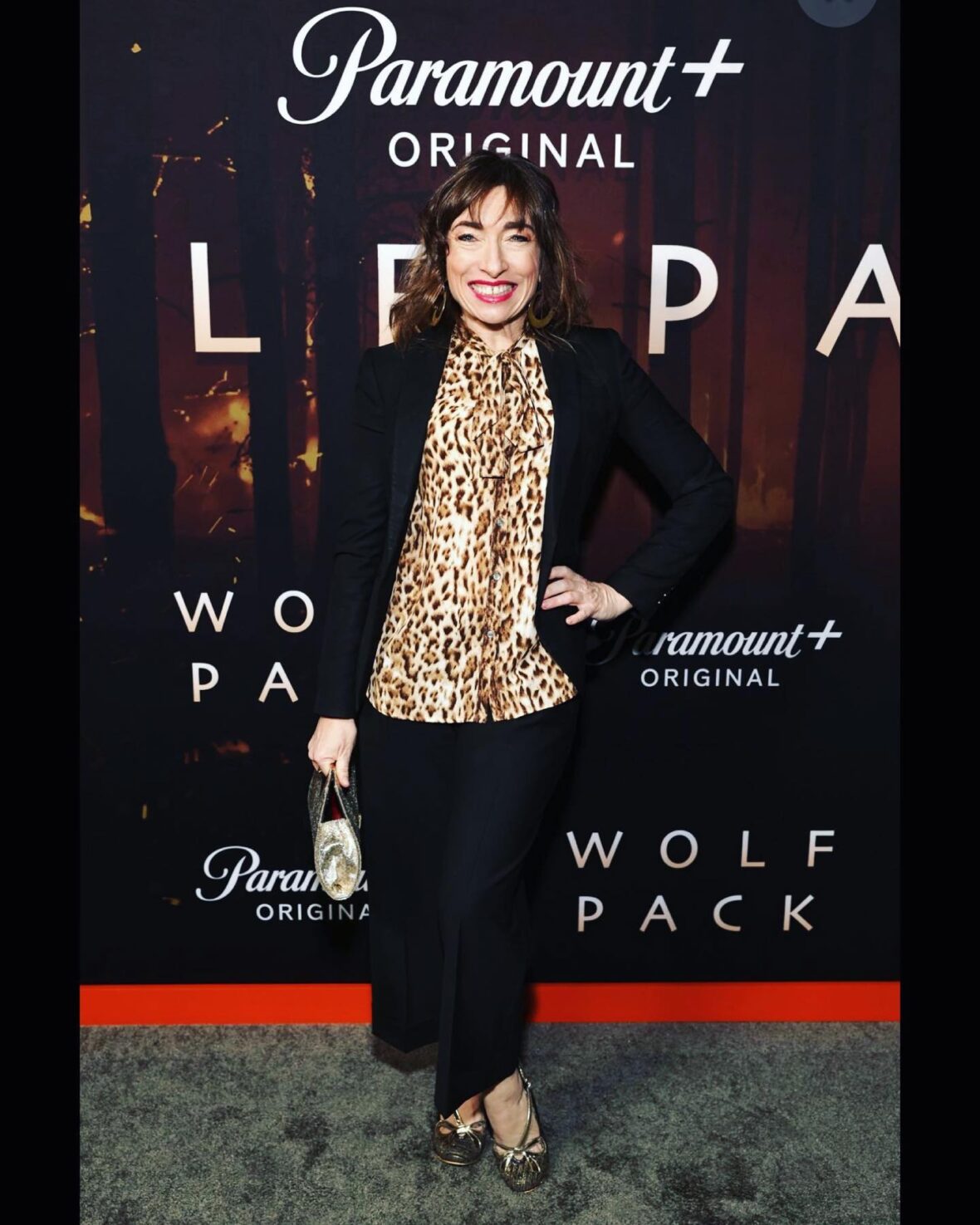 You are currently viewing I went full-leopard for @paramountplus’s @wolfpackonpplus #premiere! 🦁🐺🤷🏻‍♀️ Shout-out to @styledbyaginger, a treasured member of my #wolfpack, responsible for this savage look! #rawr #photoby @iamtoddphoto #paramountplus #wolfpackseries #hollywood #redcarpet #animalprint