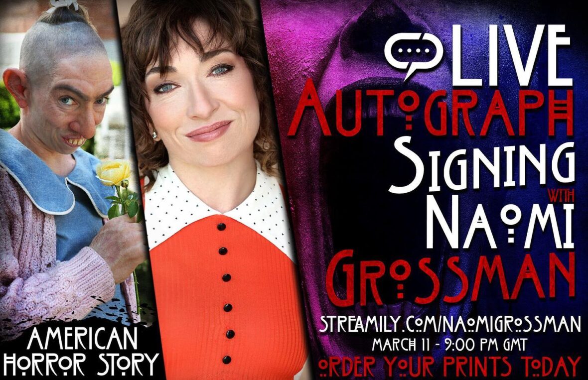 You are currently viewing This is happening! 1 week from today!! ✍🏼 https://streamily.com/naomigrossman #streamily #autographsigning #naomigrossman #ahsfans #horrorfans
